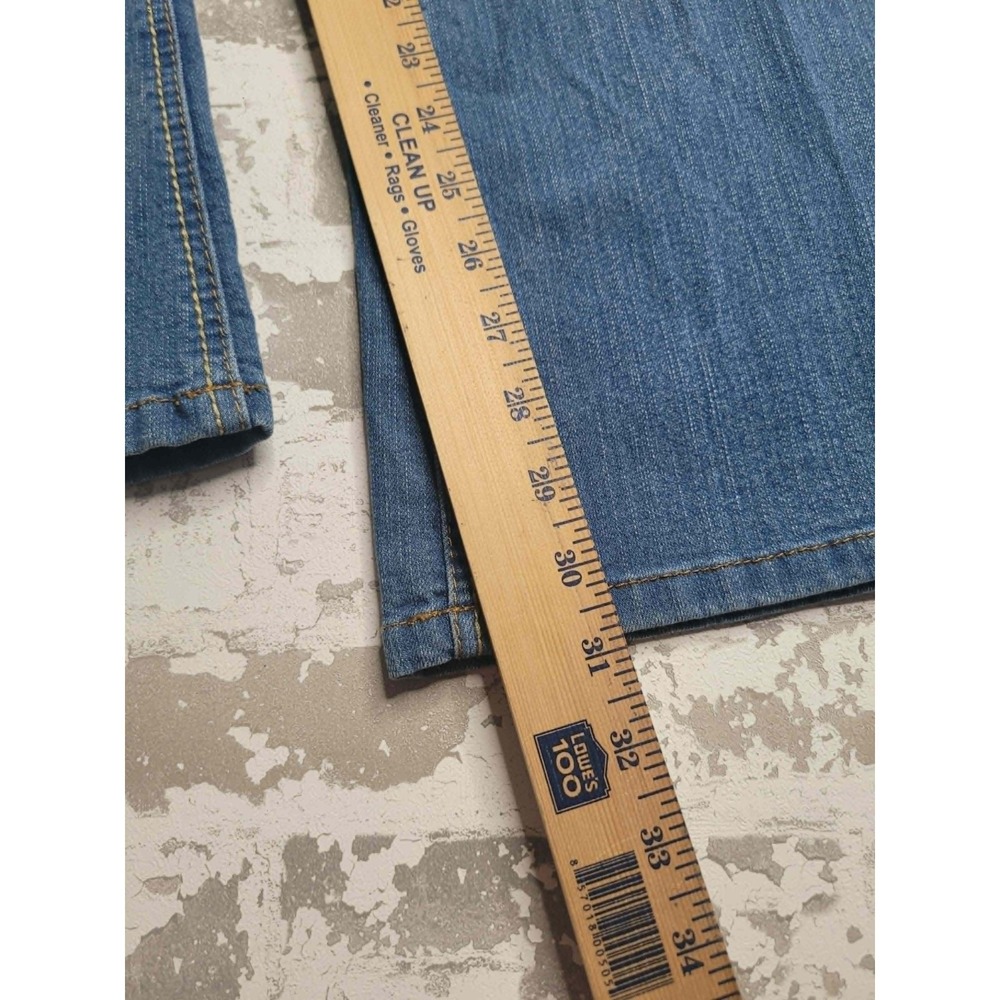 NEW LEI Sophia Hipster Flare Denim Jeans Juniors 11 Y2K NWT - Picture 4 of 11